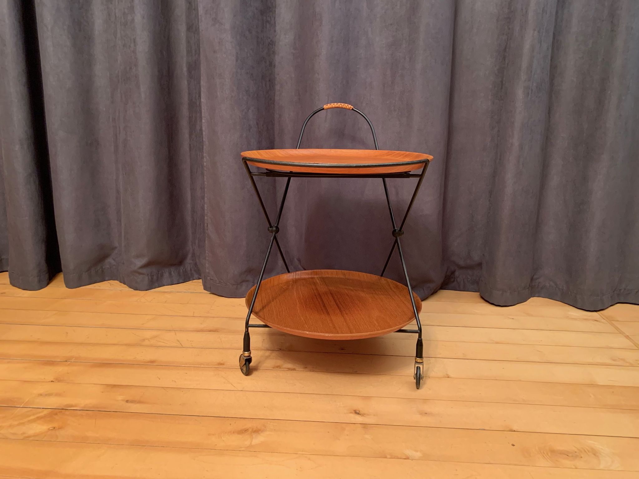 Bar trolley by Åry Fanérprodukter Nybro Sweden 1960s