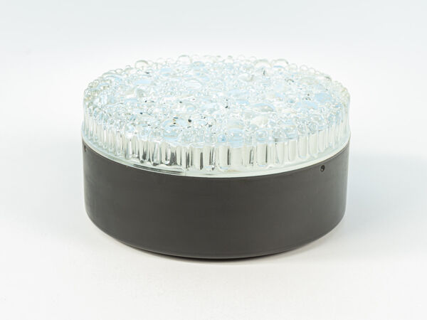 Plafonnier en verre à bulles des années 1960