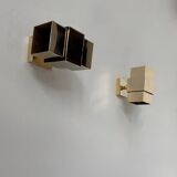 Paire d'applique vintage, laiton,  France, 1970