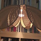 Lotus flower suspension in vintage cannage