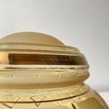 Ceiling lamp amber globe and golden border