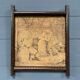 Set of two antique framed gobelins from France from the 19th century