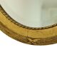 French Oval Facet Cut Mirror with Bow Classic 51cm