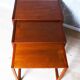 Small teak nesting tables
