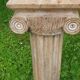 Colonne corinthienne en bois massif cérusé