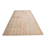 Tapis turc Aea beige et orange pâle