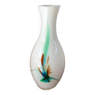 Vase en opaline coloré style Murano années 60