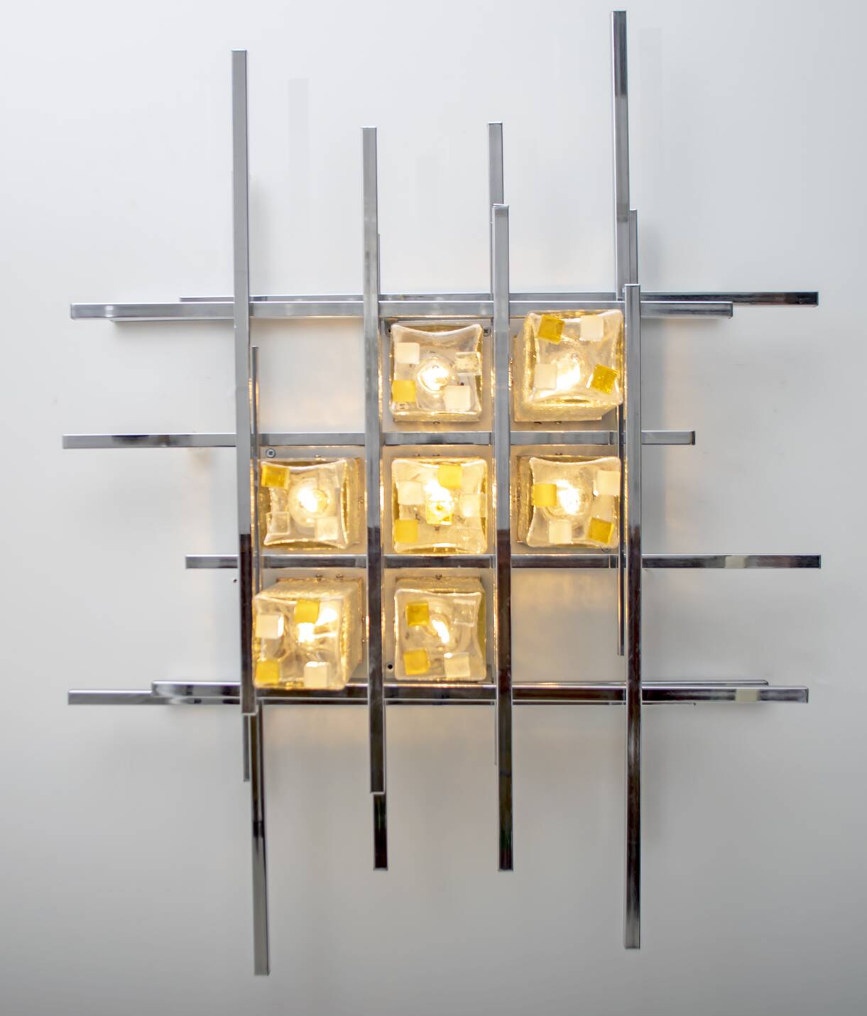 Albano Poli Mid-Century Modern Italian Single Sculture Sconce by Poliarte