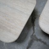 Coffee tables in travertine