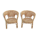 Pair of rattan chairs