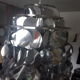 Vintage silver lozenge pendant light
