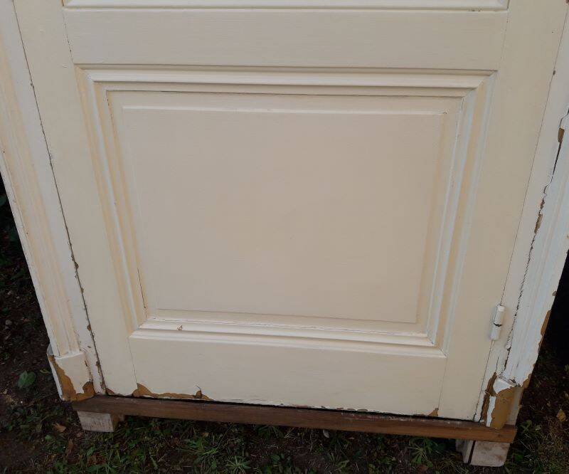 Haussmannian wardrobe door 82.5x261.5cm antique with frame