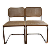 Lot de 2 chaises CESCA B32 - Marcel Breuer