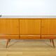 Vintage Mahogany Compass Leg Sideboard 1960