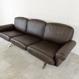 Canapé De sede DS31 en cuir marron, années 1970