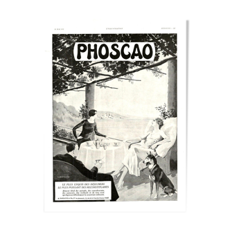 Affiche vintage années 30 Café Phoscao