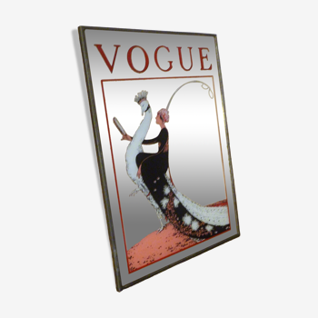 Miroir publicitaire Vogue vintage - La Femme au Paon