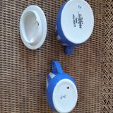Sugar bowl and milk pot Sarreguemines