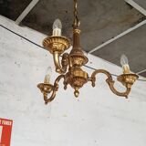 Golden bronze chandelier