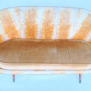 2 fauteuils œuf et canapé par Paged des années 50