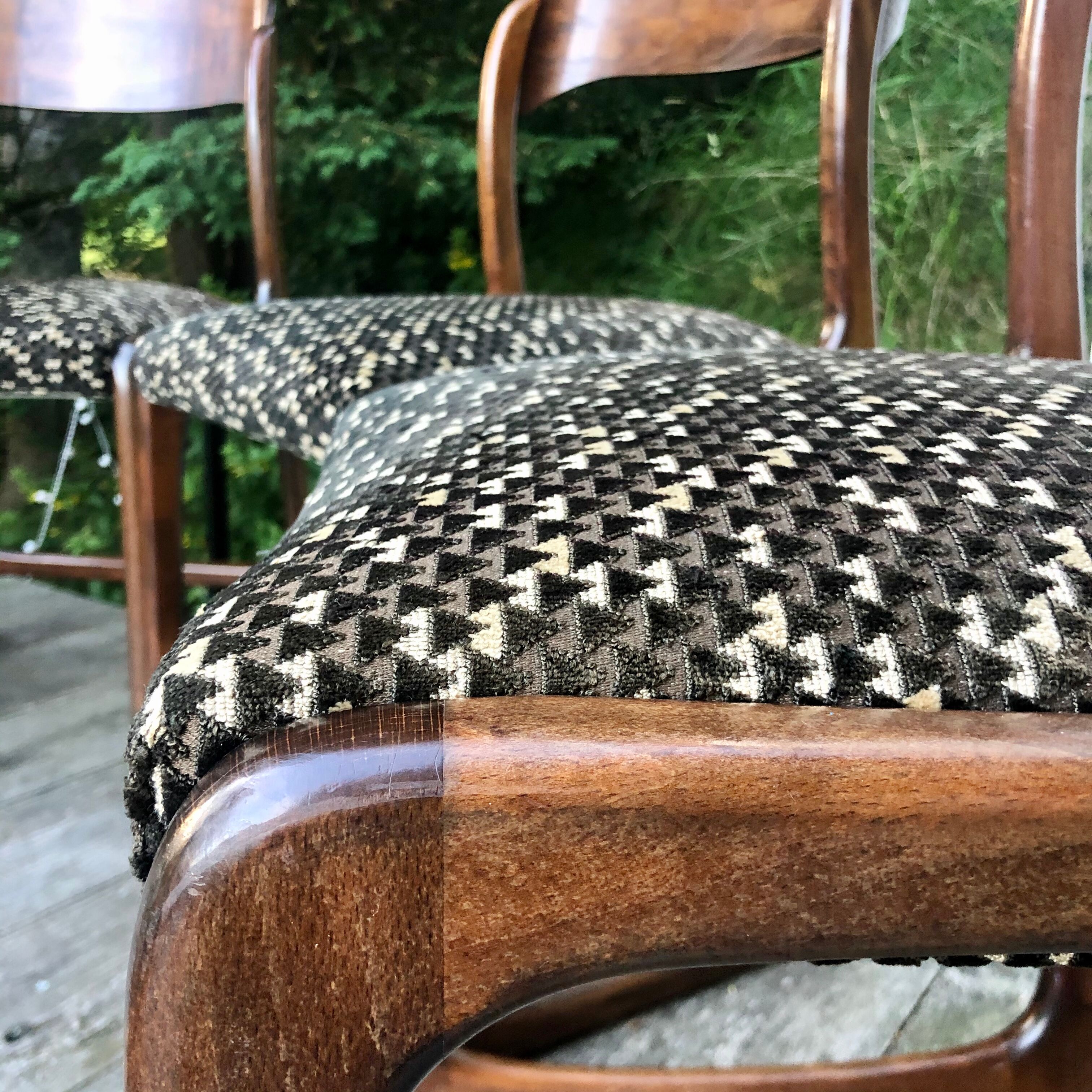 Baumann sleigh chairs