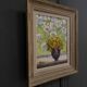 Oil on canvas still life M. Joubert 1956 bouquet of flowers