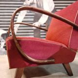 Pair of H 410 armchairs by Jindřich Halabala for Up Zavody