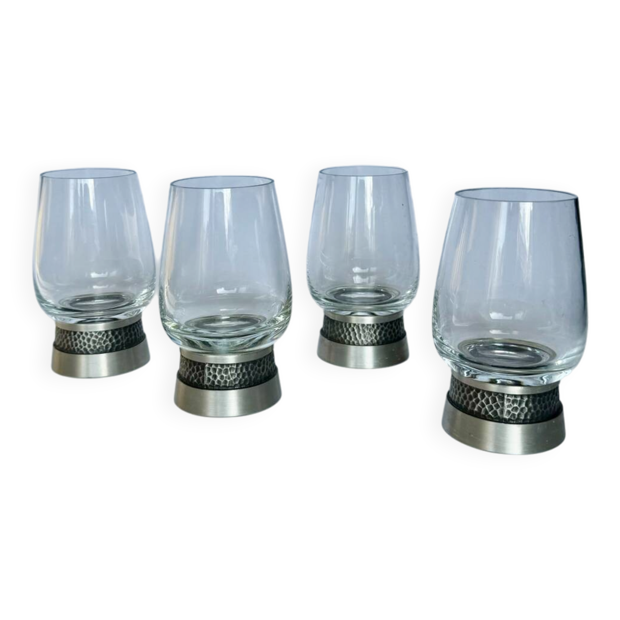 Vintage wine glasses/tins: mid-century modern tableware