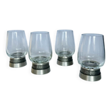 Vintage wine glasses/tins: mid-century modern tableware