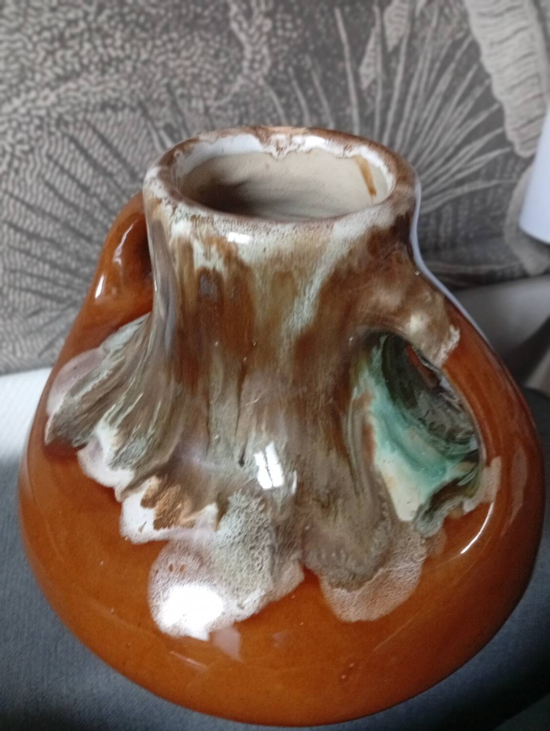 Large ceramic signed Bady - 1960s