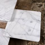 Set of 3 marble nesting coffee tables, Italy, 1980s