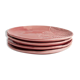 Lot de 4 assiettes blanca rosa s