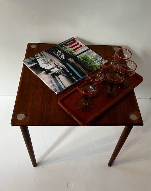Table d'appoint carré en palissandre