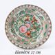 Assiette japonaise artisanale vintage en porcelaine décorée à la main
