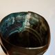 Large brass vase – sculptural piece – geometric decor – 64.5 cm