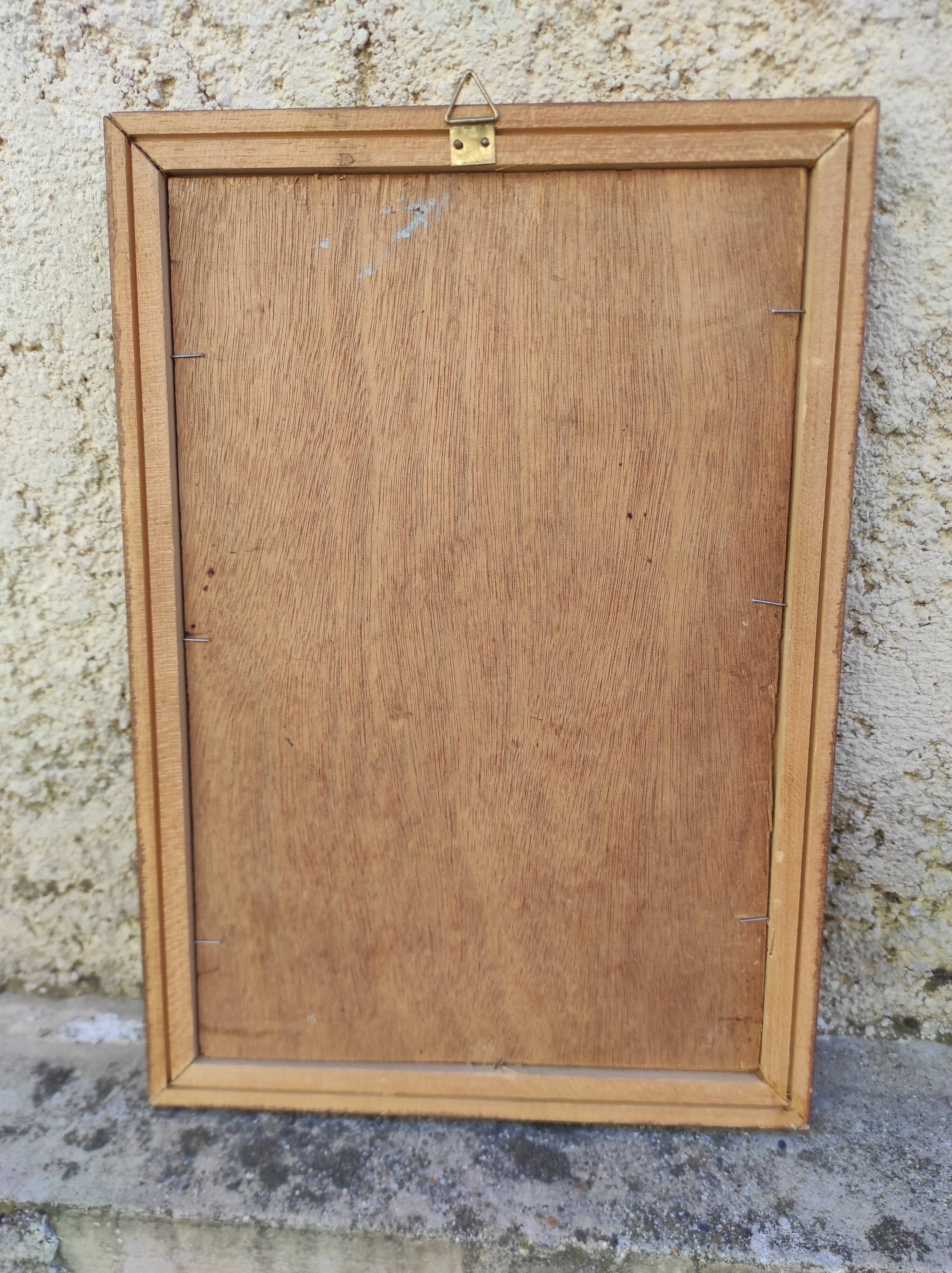 Vintage oil painting of flowers, two roses,  signed Trosset, 1942