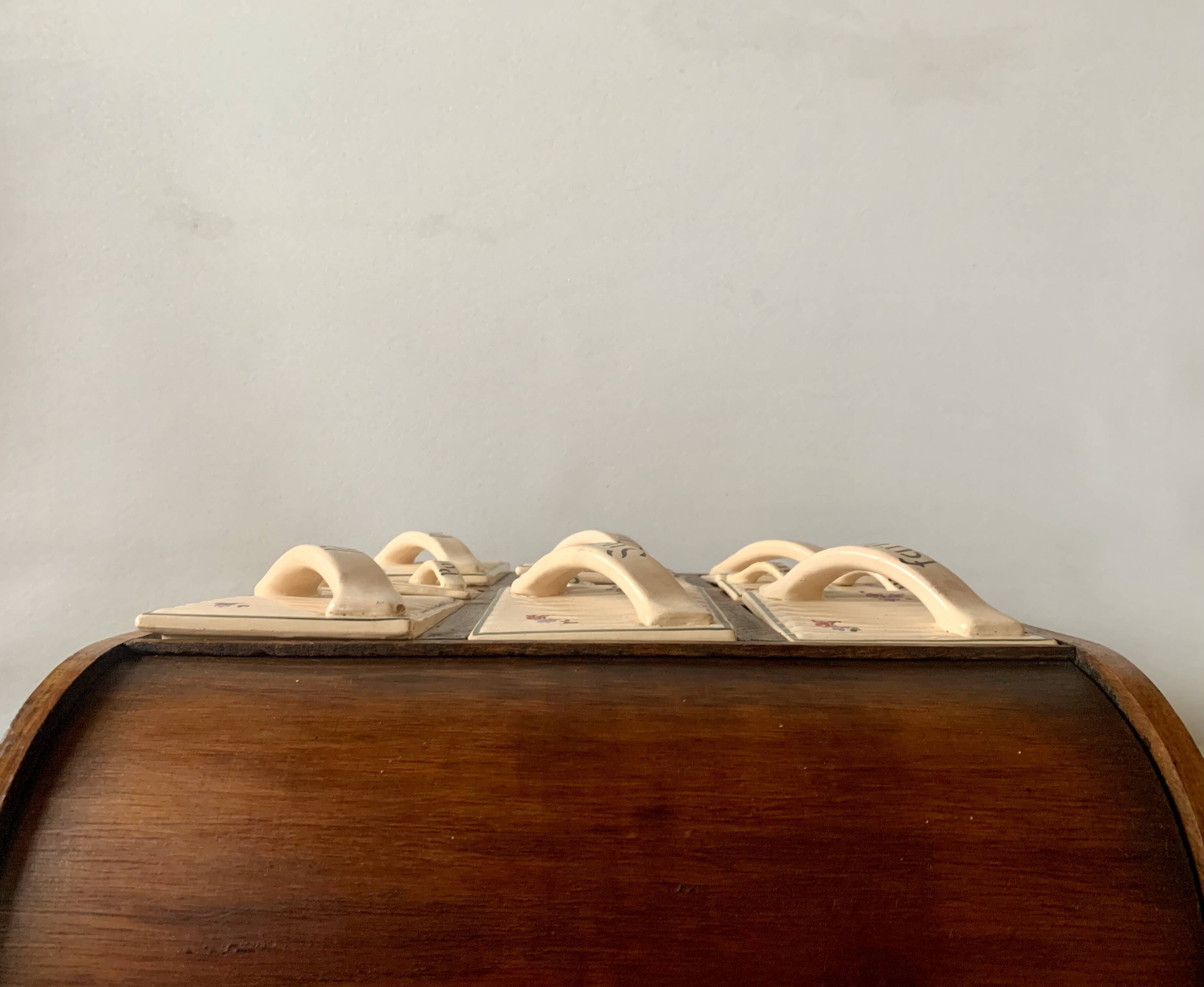 Art Deco wall spice rack