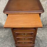 Bedside table, chest of drawers, occasional furniture, wood, vintage, 1960s.