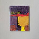 Acrylic on canvas small painting Contemporary abstract art