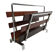 Porte-revue en bois de rose chrome