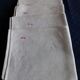 Lot of 5 large torchs in thick canvas, MA monogram at cross point