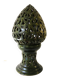 Large 1980s lamp, openwork ceramic