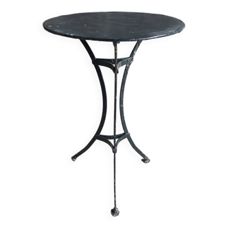 Early 20th century tripod metal pedestal table