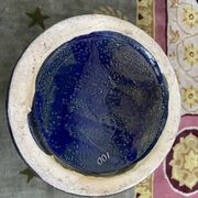 Umbrella holder in faience