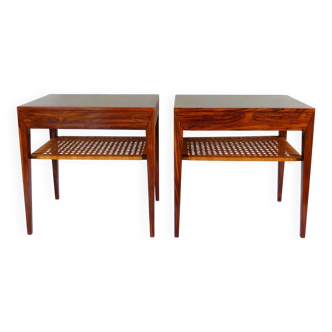 Severin Hansen, pair of rosewood bedside tables circa 1955