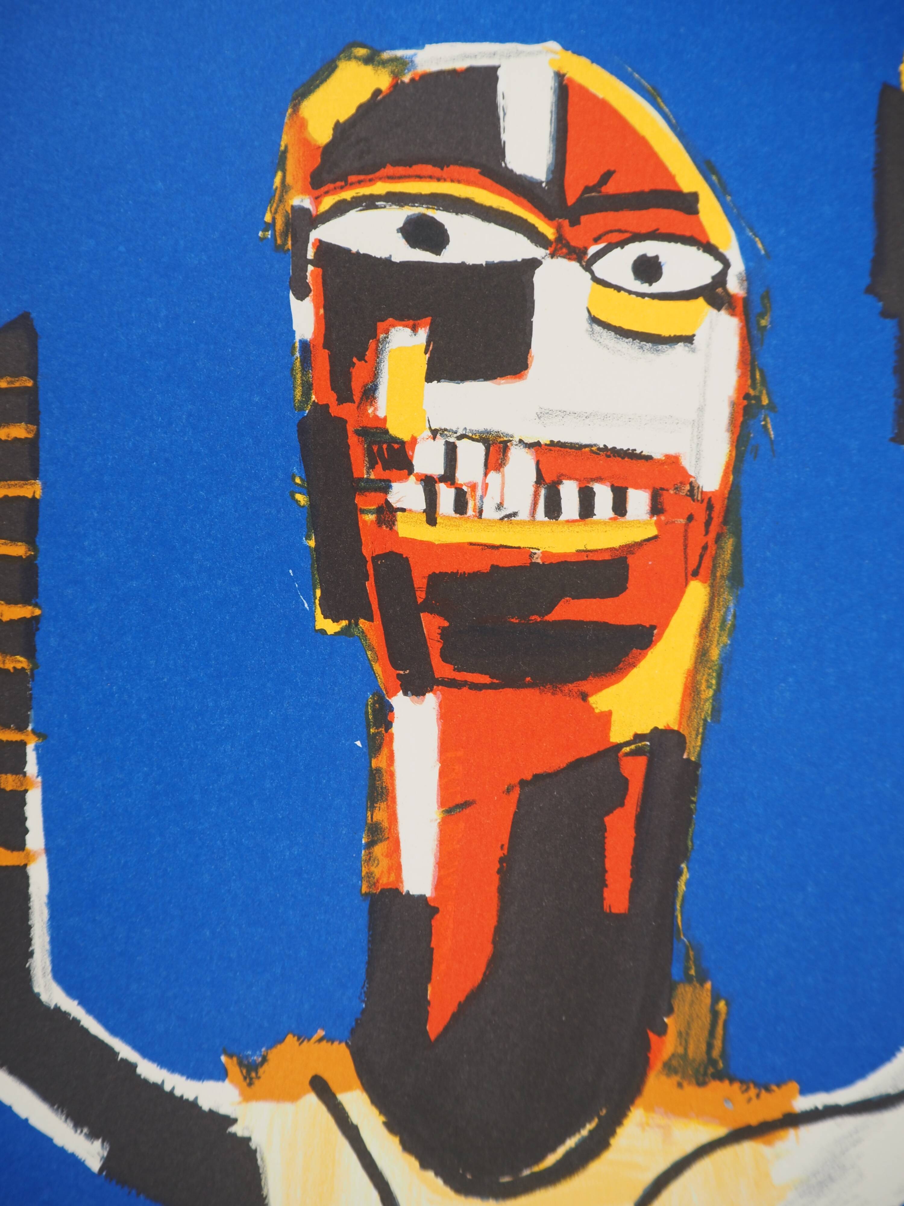 Jean-Michel Basquiat: Welcome Sign, signed lithograph