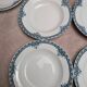 Set of 9 deep plates Terre de Fer St Amand model Andrinople
