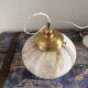 Vintage marbled opaline pendant light