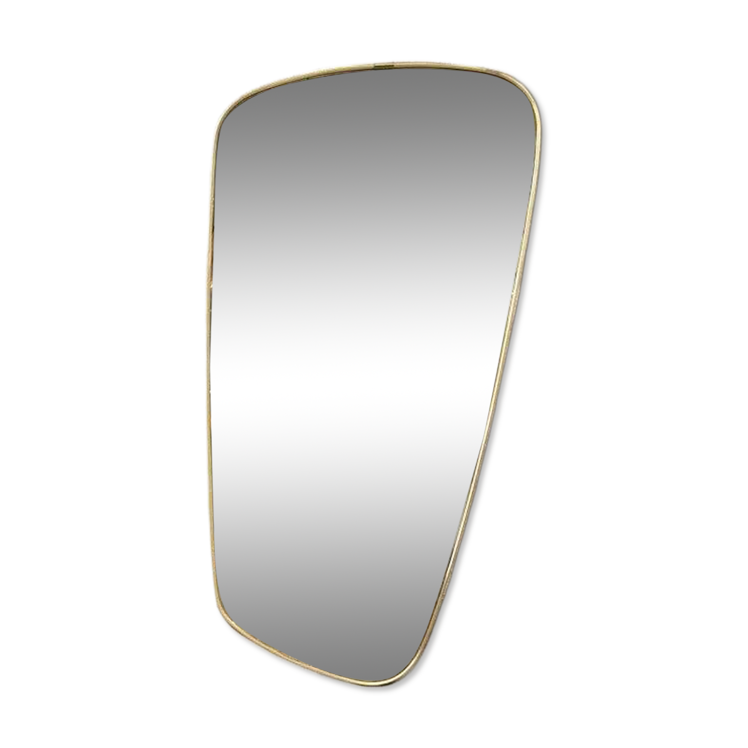 Vintage gold rockabilly wall mirror