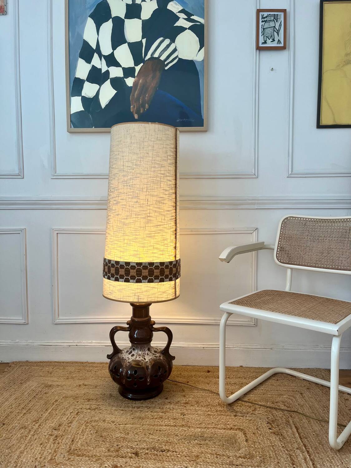 Lampe de sol en céramique, 1970